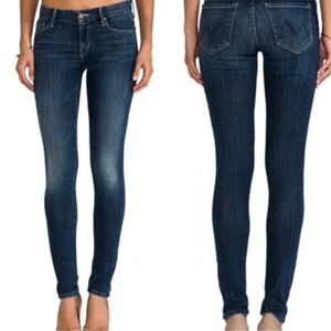 MOTHER The Looker Deja Vu Skinny Mid Rise Ankle Jeans Size 26